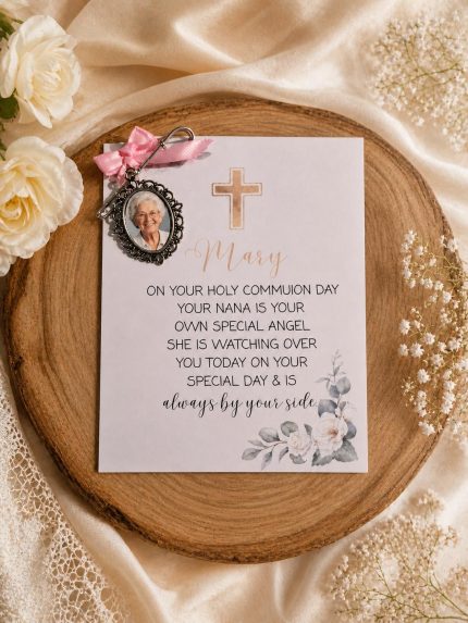 Communion Memorial Medal & Card