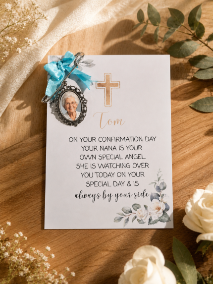 Confirmation Memorial Medal & Card